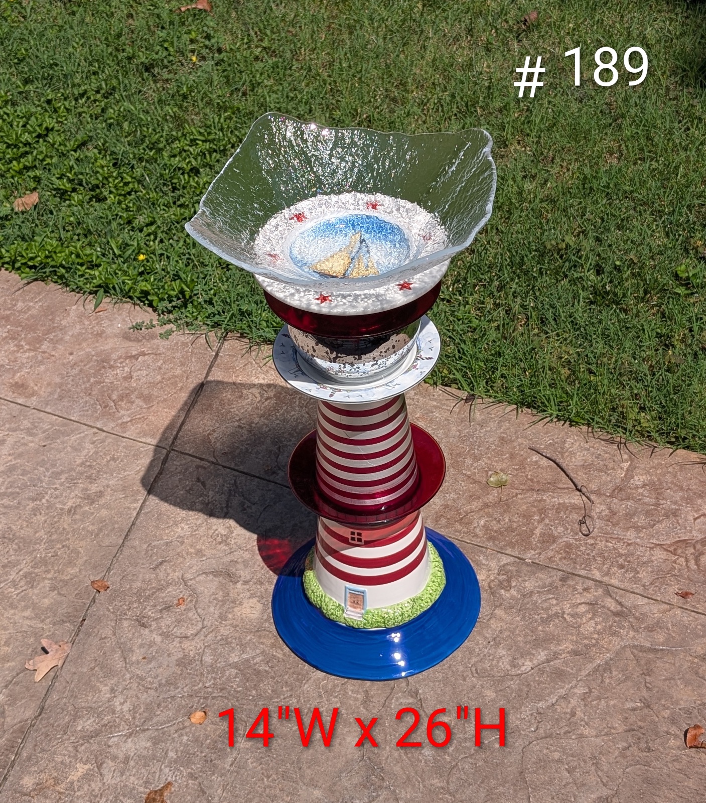 Red striped lighthouse No. 189 (1 of 1)